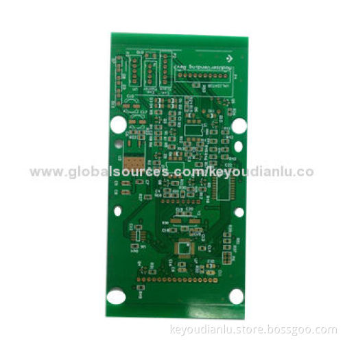 Double-sided PCB with green soldermask